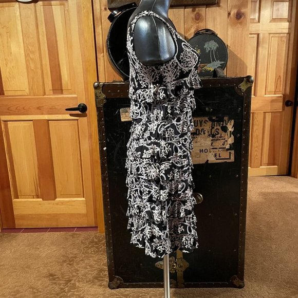 Lulu B Cha Cha Dress XS Stretch Ruffle UPF Cooling Resort NWOT - Picture 2 of 6